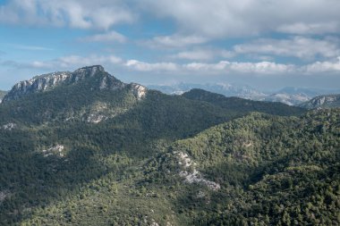 İspanya 'nın Mallorca kentindeki dağ yollarının engebeli güzelliğini keşfediyorum.