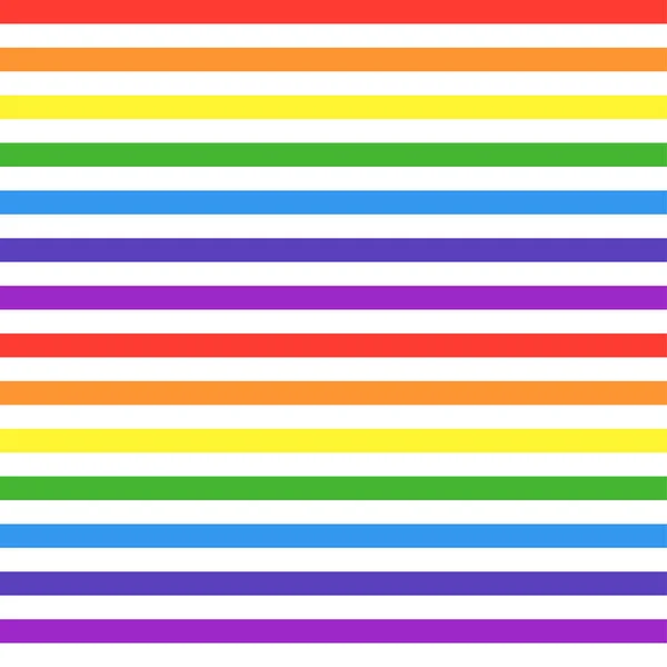 Gökkuşağı yatay çizgileri pürüzsüz desen, gökkuşağı tekrarlayan arka plan, renkli çizgiler. Vektör Sanatı İllüstrasyonu