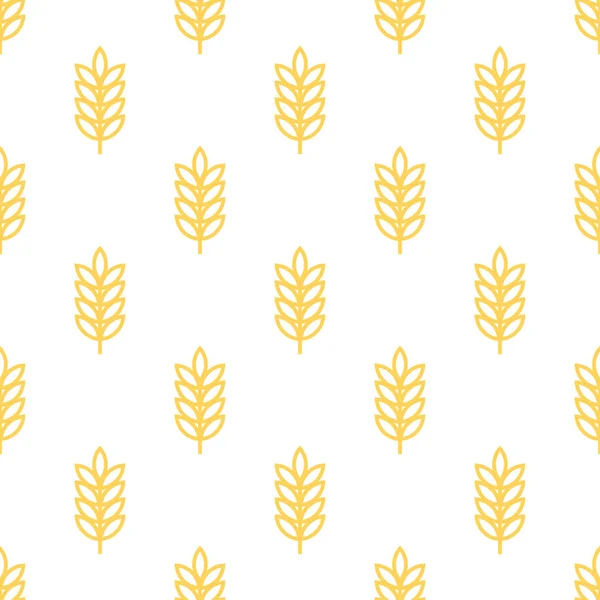 Пшеница Бесшовный Узор Такие Узоры Пшеница Рис Овес Подходит Органического — стоковый вектор