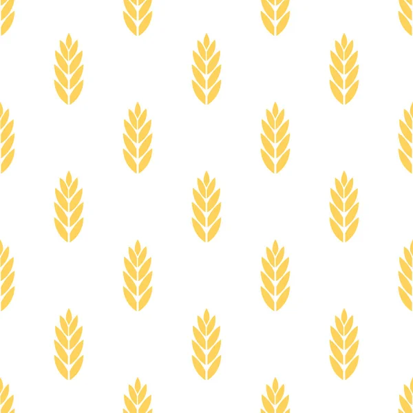 Wheat Seamless Pattern Patterns Wheat Rice Oat Suitable Organic Background — Stock Vector