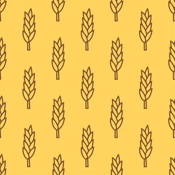 Weizen Nahtlose Muster Muster Wie Weizen Reis Und Hafer Geeignet — Stockvektor