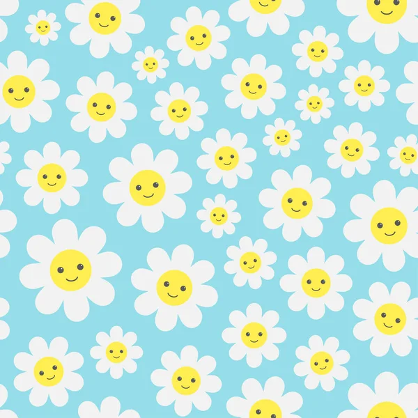 Güzel çiçek desenli çizgi film deseni. Duvar kağıdı, ambalaj kağıdı, arkaplan, kumaş tasarımı.