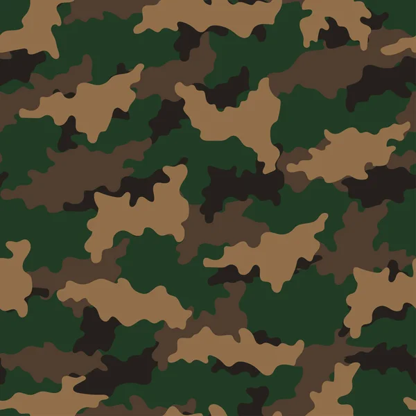 Résumé Jungle Camouflage Motif Sans Couture Vecteur Moderne Backgound Militaire — Image vectorielle