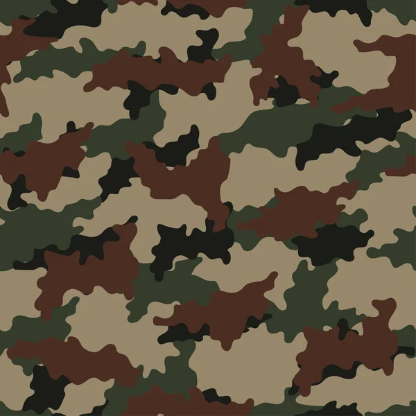 Abstrato Selva Camuflagem Sem Costura Padrão Vetor Moderno Militar Backgound —  Vetores de Stock