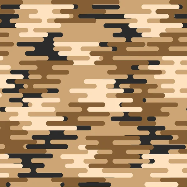Camouflage Désert Brun Motif Répétitif Adapté Aux Dessins Textiles Tissus — Image vectorielle