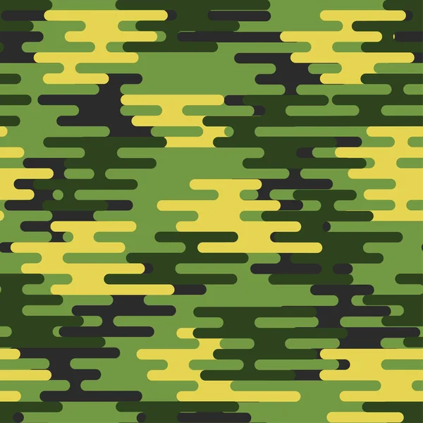 Повторяющиеся Лесной Камуфляж Рисунок Зеленый Черный Желтый Подходит Текстильных Конструкций — стоковый вектор