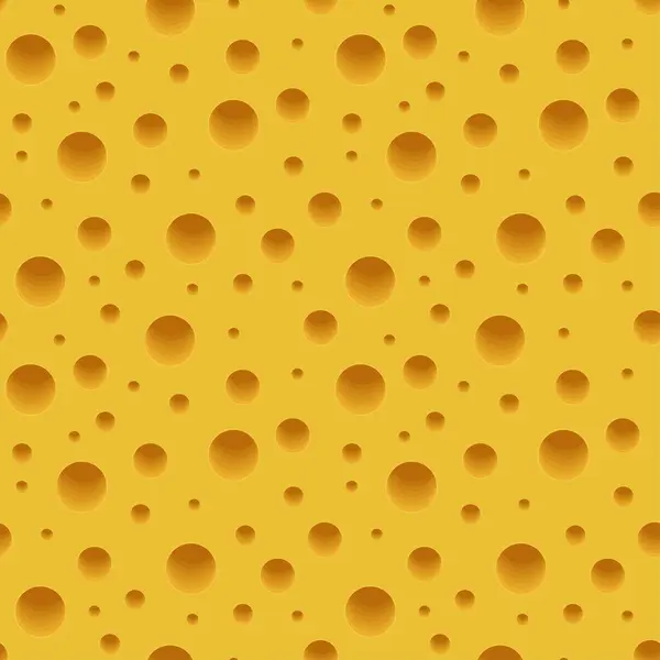 Düz gerçekçi çizgi film tarzında, deliksiz peynirin tekrarlanması