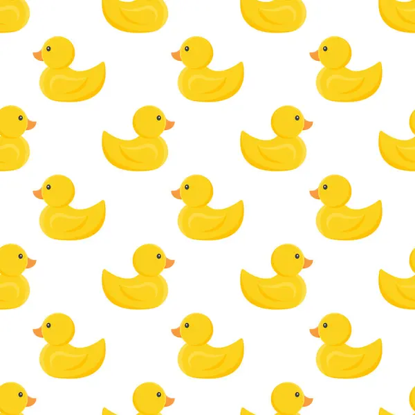 Çocukların kusursuz desenleri, şeffaf arka planda ters yönde oyuncak ördekler.