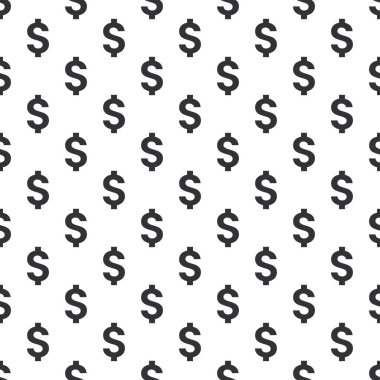 Dolar işareti simsiyah, şeffaf arkaplan
