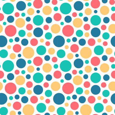 Etrafa dağılmış renksiz dairelerin kusursuz bir deseni.