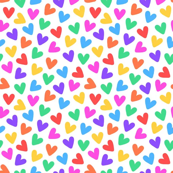 Uçan renkli kalplerin kusursuz deseni