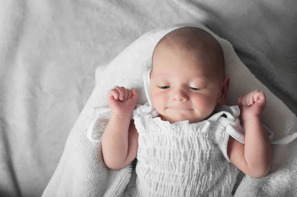 Newborn Sleeping Close Baby Care Concept — ストック写真