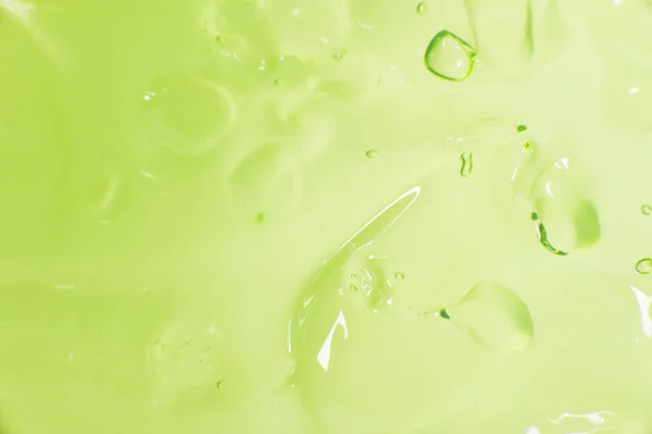 stock image Texture gels Aloe Vera closeup. Green gel macro. Skincare, health care concept.