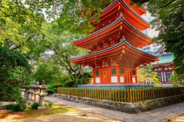 Tochoji Temple located in Hakata district. First built by Kobo Daishi by the sea, moved to current place by Kuroda Tadayuki, designated a historical site by Fukuoka City clipart