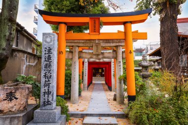 Kushida shrine in Hakata ward, founded in 757, the shrine dedicated to Amaterasu the goddess of the sun and Susanoo god of seas and storms, thunder and lightning