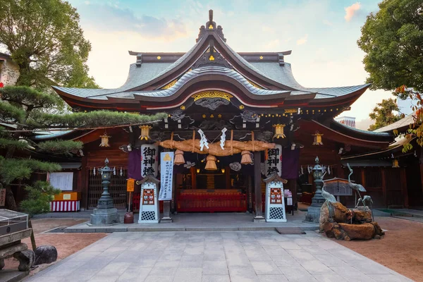 Hakata Koğuşundaki Kushida Tapınağı 757 Kurulmuş Güneş Tanrıçası Amaterasu Adanmış — Stok fotoğraf
