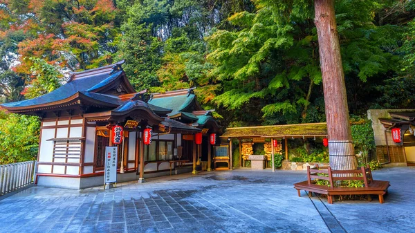 Świątynia Nanzoin Fukuoka Jest Domem Dla Ogromnego Posągu Leżącego Buddy — Zdjęcie stockowe
