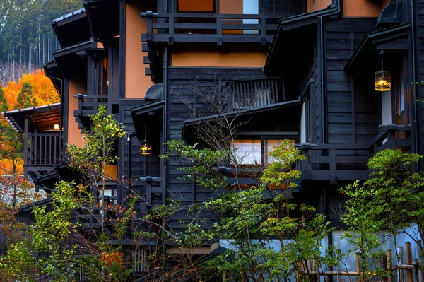 Курокава Онсен Кумамото Япония Один Самых Привлекательных Городов Горячих Источников — стоковое фото