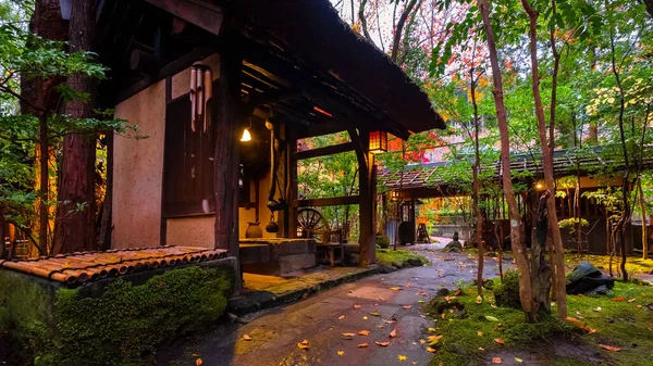 stock image Kurokawa Onsen Town in Kumamoto Prefecture, Japan is one of Japan's most attractive hot spring towns. The town lined by ryokan, public bath houses, attractive shops and cafes.