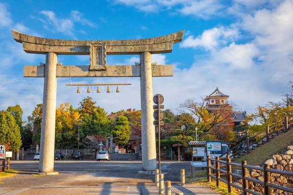Nakatsu Daijingu Grand Shrine Και Ιερά Συγκρότημα Στο Nakatsu Κάστρο — Φωτογραφία Αρχείου