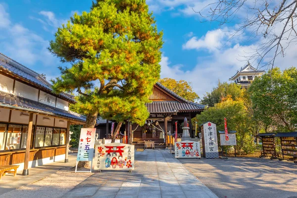 Nakatsu Daijingu Grand Shrine Och Helgedomar Komplex Vid Nakatsu Slott — Stockfoto