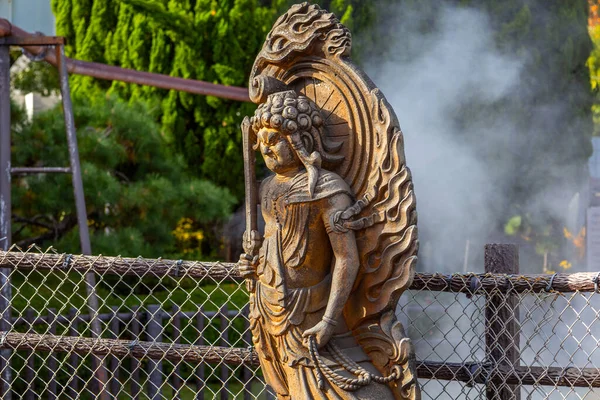 Oniyama Jigoku Oita Beppu的温泉 这个城镇以温泉而闻名 它有8个主要的地热热点 被称为 别府八层地狱 — 图库照片