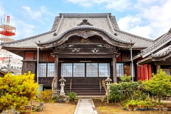 Goganji Tempel Rode Muur Tempel Opgericht Door Daimyo Kuroda Yoshitaka — Stockfoto