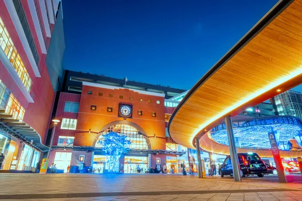 stock image Oita, Japan - Nov 26 2022: Oita Station is a major station in the Kyushu region, connect Oita to other prefectures such as Fukuoka and Kumamoto and  access to local destinations such as Beppu