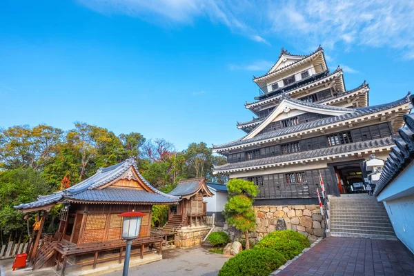 Замок Накацу Известный Один Трёх Мидзудзиро Замков Море Японии Первоначальный — стоковое фото