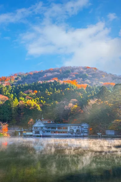 Lake Kinrin One Representative Sightseeing Spots Yufuin Area Situated Foot — Stock Photo, Image