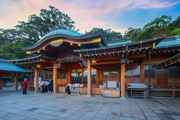 日本长崎 2022年11月28日 苏瓦神龛是神道的一个主要神龛 它的建立是为了阻止和逆转在长崎发生的对基督教的皈依 — 图库照片