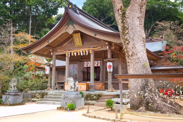 Храм Хомангу Камадо Расположенный Горе Homan Фукуока Почитаемый Древних Времен — стоковое фото