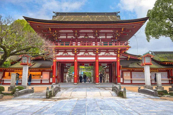 Fukuoka Japonia Listopada 2022 Dazaifu Tenmangu Shgrine Poświęcony Duchowi Sugawary — Zdjęcie stockowe