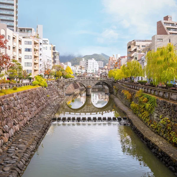Most Meganebashi Jest Najbardziej Niezwykłym Kilku Kamiennych Mostów Most Zyskuje — Zdjęcie stockowe