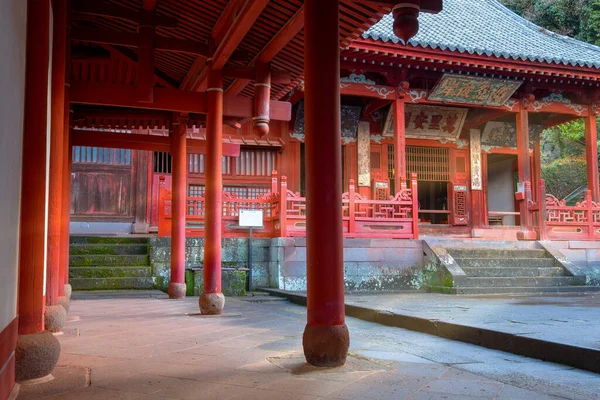 寛永2年 1629 に長崎の中国人居住者のために建立された崇福寺で 中国の建築様式で建てられ 日本の他の寺院とは異なる — ストック写真