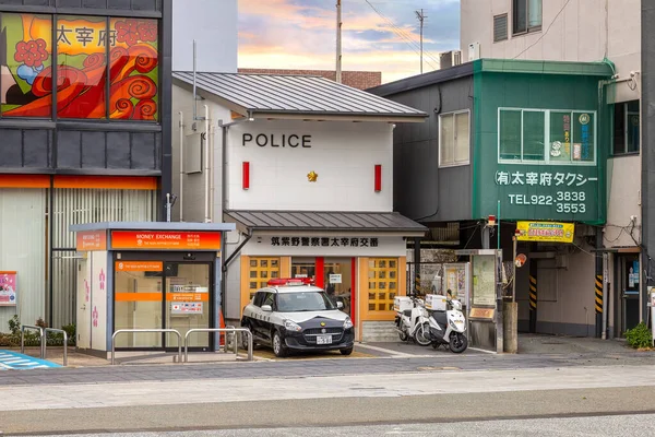 Fukuoka Japan Nov 2022 Police Station Dazaifu Tenmangu Omotesando Shopping — Stock Photo, Image