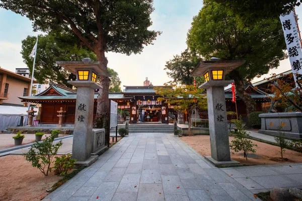 Fukuoka Giappone Novembre 2022 Santuario Kushida Nel Quartiere Hakata Fondato — Foto Stock