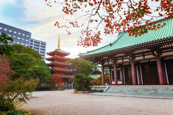 Japonya Fukuoka Daki Tochoji Tapınağı Hakata Bölgesinde Yer Almaktadır Olarak — Stok fotoğraf