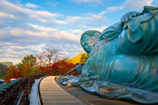 Temple Nanzoin Fukuoka Japon Abrite Une Énorme Statue Bouddha Couché — Photo