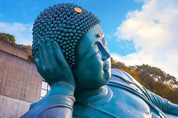 福岡県福岡市の南蔵院には 世界最大の銅造像とされる 涅槃像 が安置されています — ストック写真