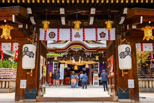 Fukuoka Giappone Novembre 2022 Santuario Kushida Nel Quartiere Hakata Fondato — Foto Stock