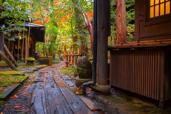 Kurokawa Onsen Kumamoto Japonii Jest Jednym Najbardziej Atrakcyjnych Miast Gorących — Zdjęcie stockowe