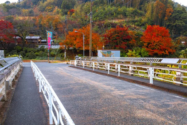 Meoldy Bridge Położony Naprzeciwko Nazoin Temple Fukuoka Japonia Stukając Bary — Zdjęcie stockowe