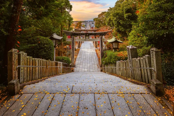 Santuario Miyajidake Fukuoka Japón Está Dedicado Principalmente Emperatriz Jingu Hogar — Foto de Stock
