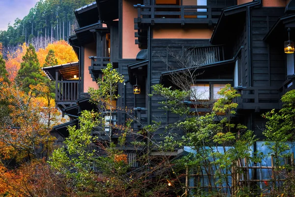Kurokawa Onsen Kumamoto Japón Una Las Ciudades Termales Más Atractivas — Foto de Stock