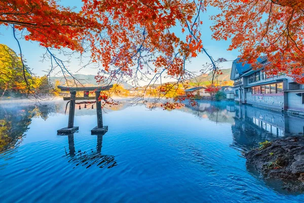Santuario Tenso Jinja Lago Kinrin Uno Los Lugares Turísticos Representativos — Foto de Stock