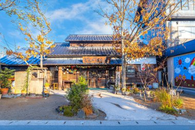 Yufuin, Japonya - 27 Kasım 2022: Donguri No Mori, Ghiblis Stüdyosu resmi mağazalarının Japonca adıdır.