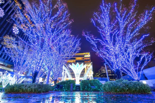 Fukuoka Japão Novembro 2022 Fukuoka Christmas Market Illuminations Estação Hakata — Fotografia de Stock
