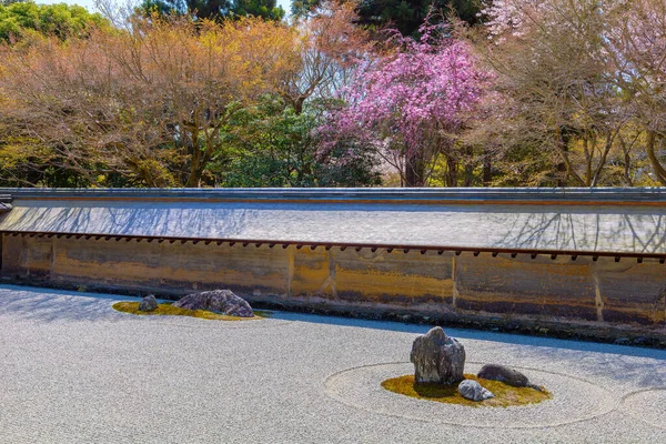 Ryoanji Temple Kyoto Japão Local Jardim Rocha Mais Famoso Japão — Fotografia de Stock