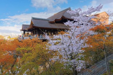 Kiyomizu-dera is a Buddhist temple located in eastern Kyoto. it is a part of the Historic Monuments of Ancient Kyoto UNESCO World Heritage Site clipart